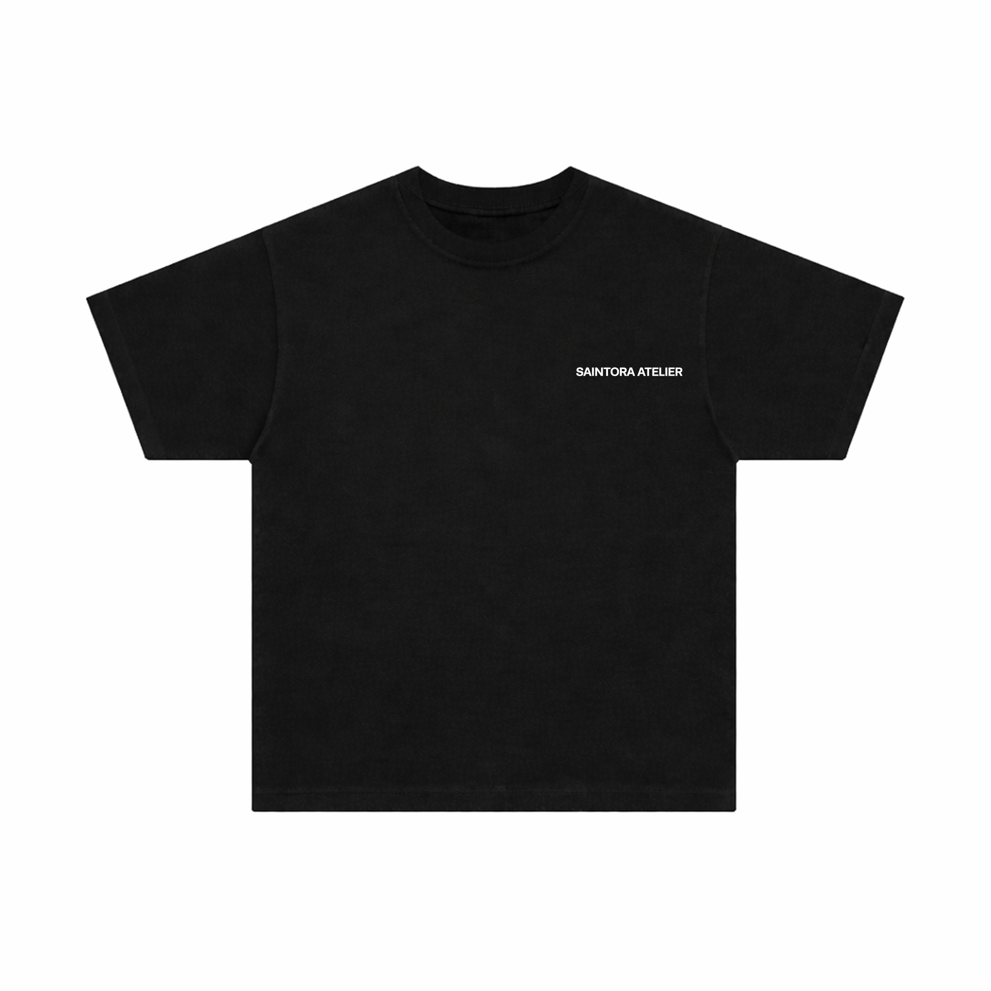 ON REPEAT TEE - WHITE PRINT
