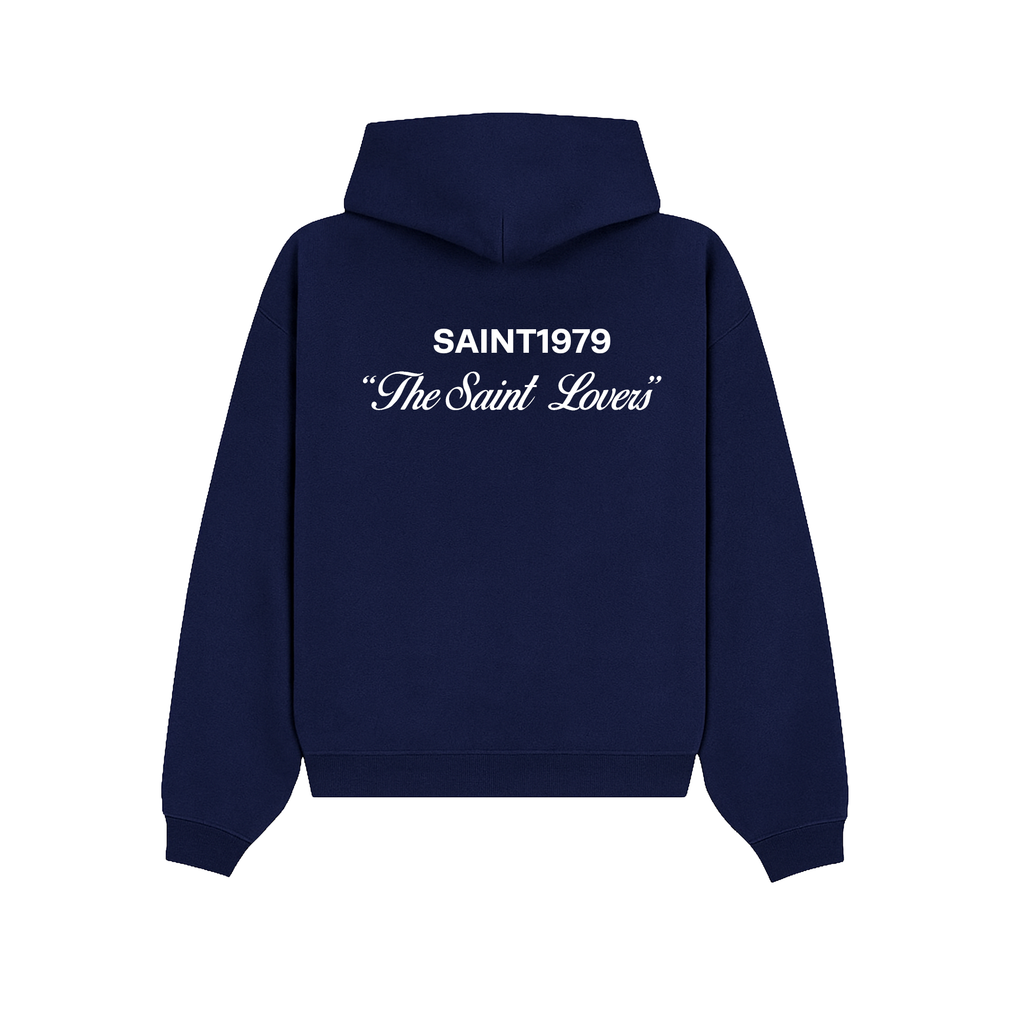 SAINT LOVERS HOODIE | NAVY