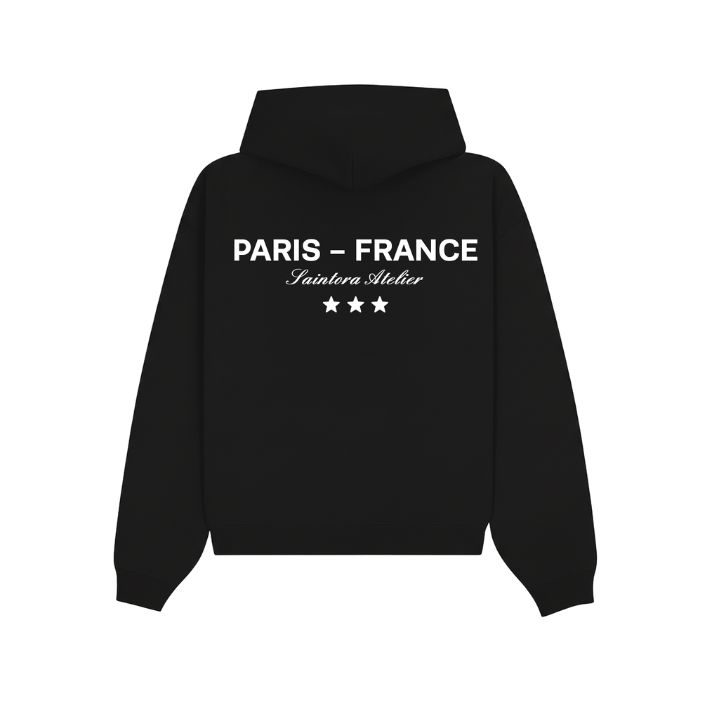 PARIS-FRANCE HOODIE | SMOKED GREY